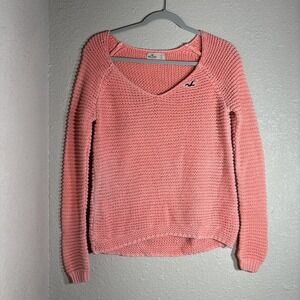 Hollister Woman's Knit Sweater Peach